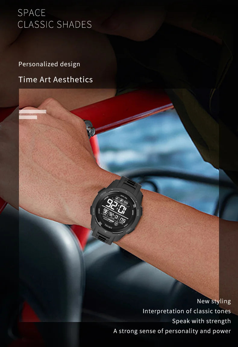 SMAEL 8105 Digital Watches Sports LED Wristwatches Men's 50m Waterproof Watch Digital Light Stopwatch Watch for Men