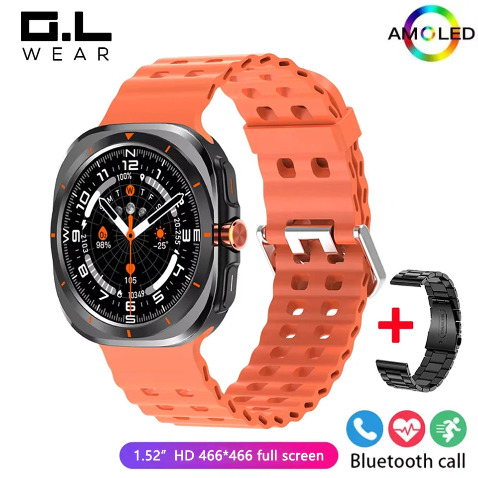 G.L Wear 2025 New Men's Smart Watch 1.52 Inch Bluetooth Talk Sports Fitness Pedometer Woman Smart Watch