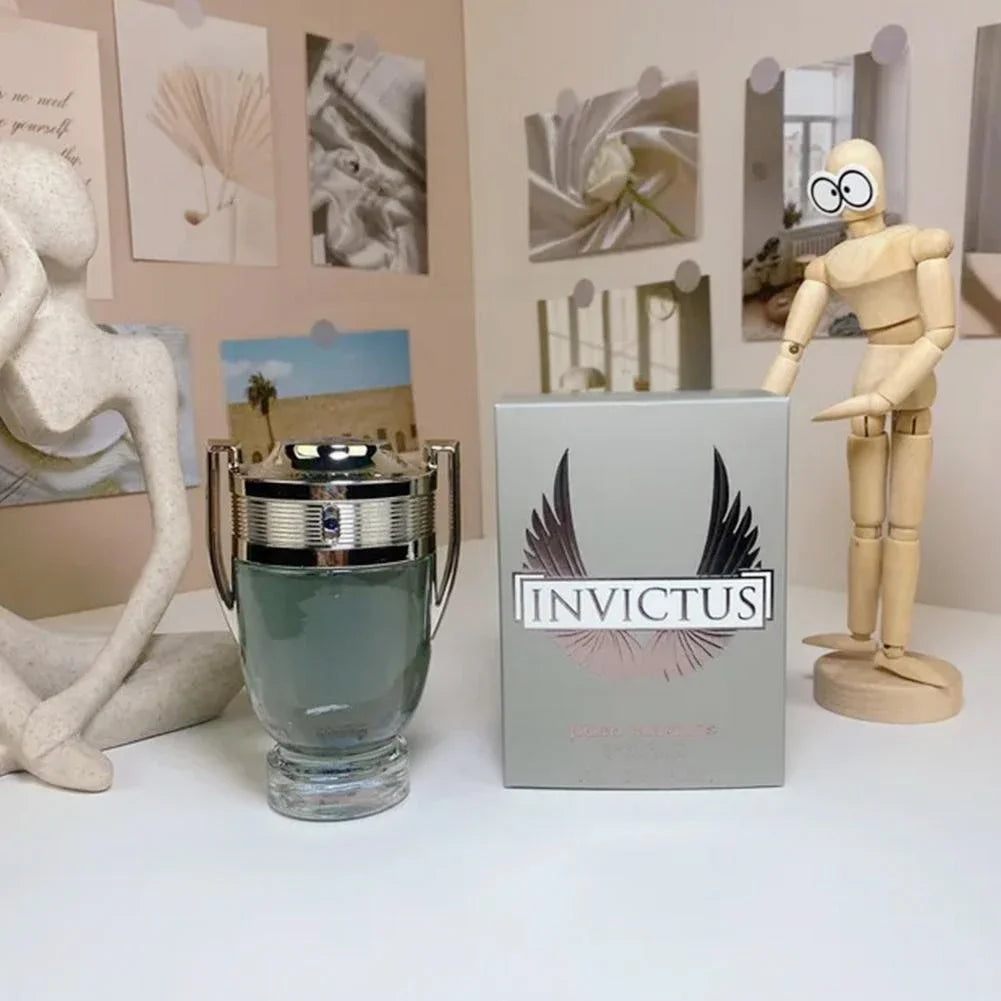 100ML 3.4FL.OZ  Men's Perfume Woody Aquatic Notes Fresh Ocean Fragrance Spray Parfum Warrior Trophy Perfume  Long-lasting Male