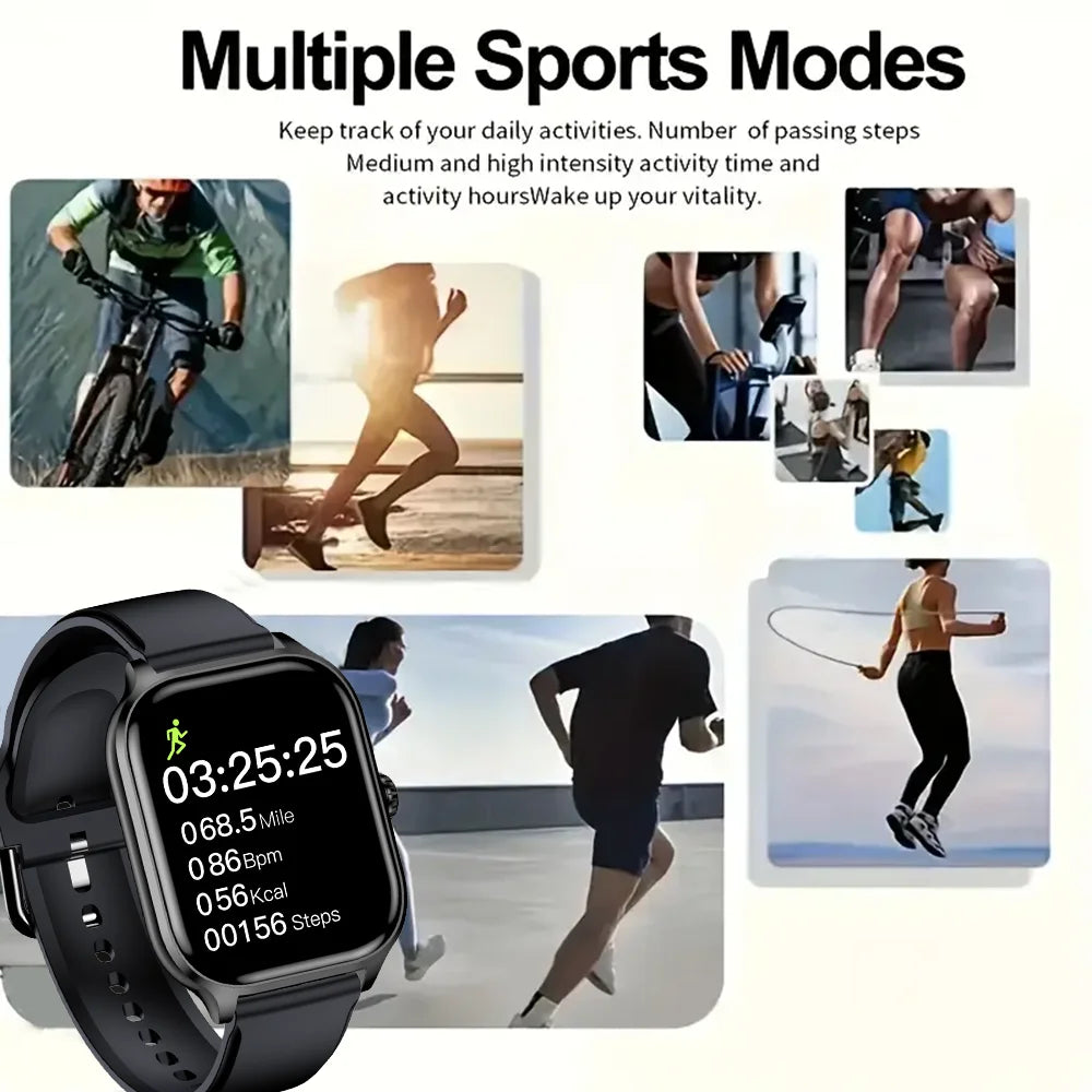 KESHUYOU Bluetooth Voice Call smartwatch for Men Women Voice Assistant Sports and Fitness Android iOS New Hot Sale Watch Gift