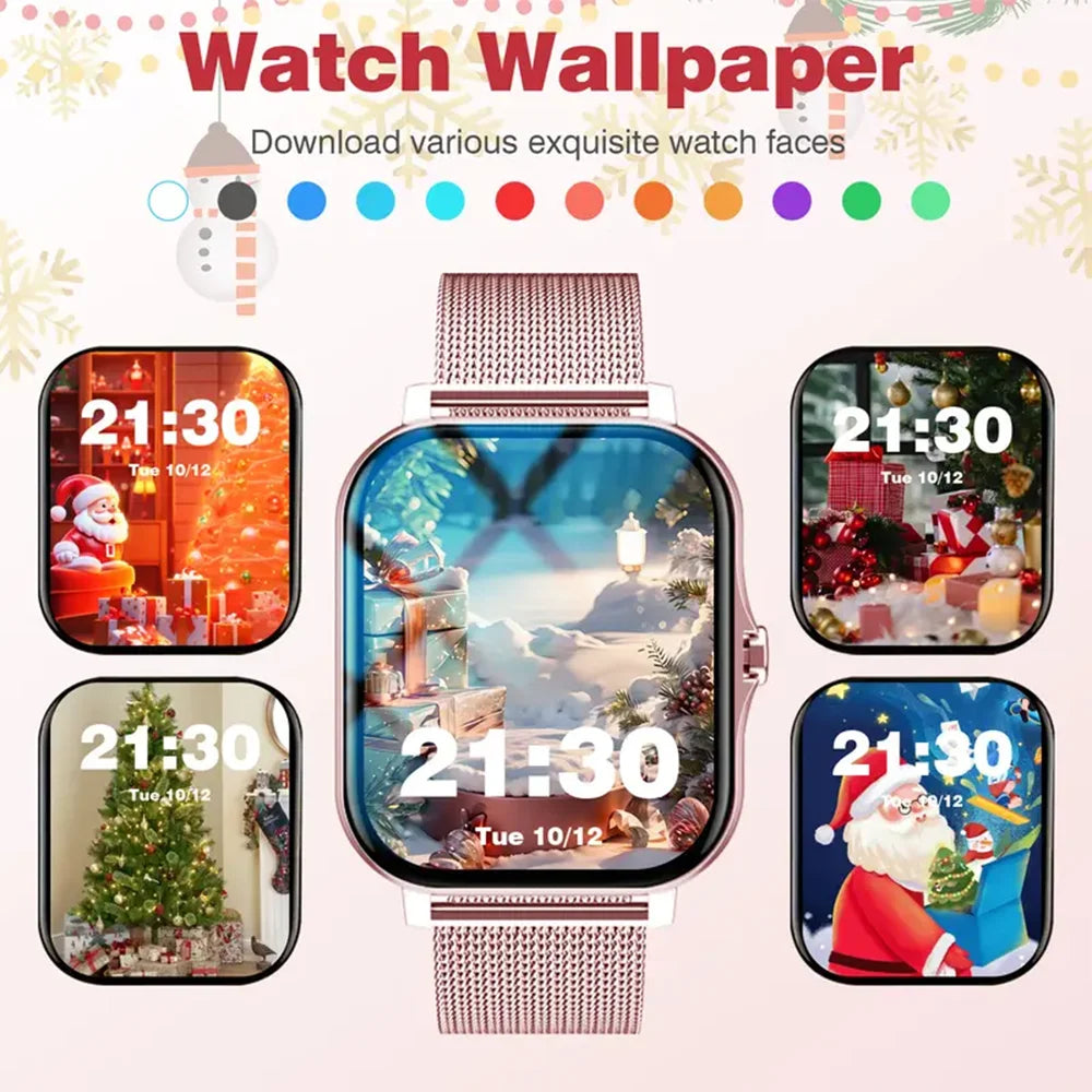 KESHUYOU Bluetooth Voice Call smartwatch for Men Women Voice Assistant Sports and Fitness Android iOS New Hot Sale Watch Gift