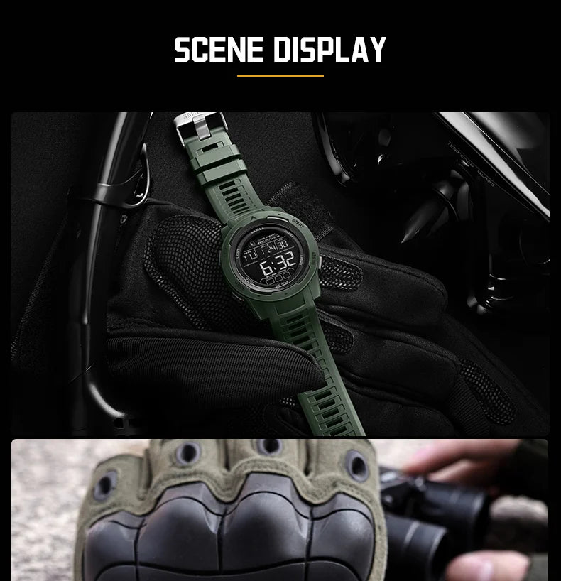 SMAEL 8105 Digital Watches Sports LED Wristwatches Men's 50m Waterproof Watch Digital Light Stopwatch Watch for Men
