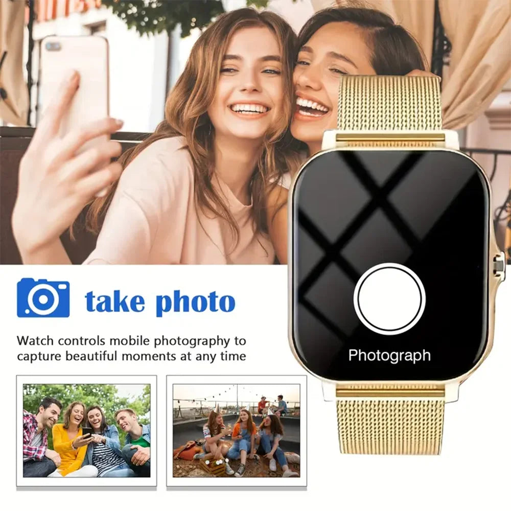 KESHUYOU Bluetooth Voice Call smartwatch for Men Women Voice Assistant Sports and Fitness Android iOS New Hot Sale Watch Gift