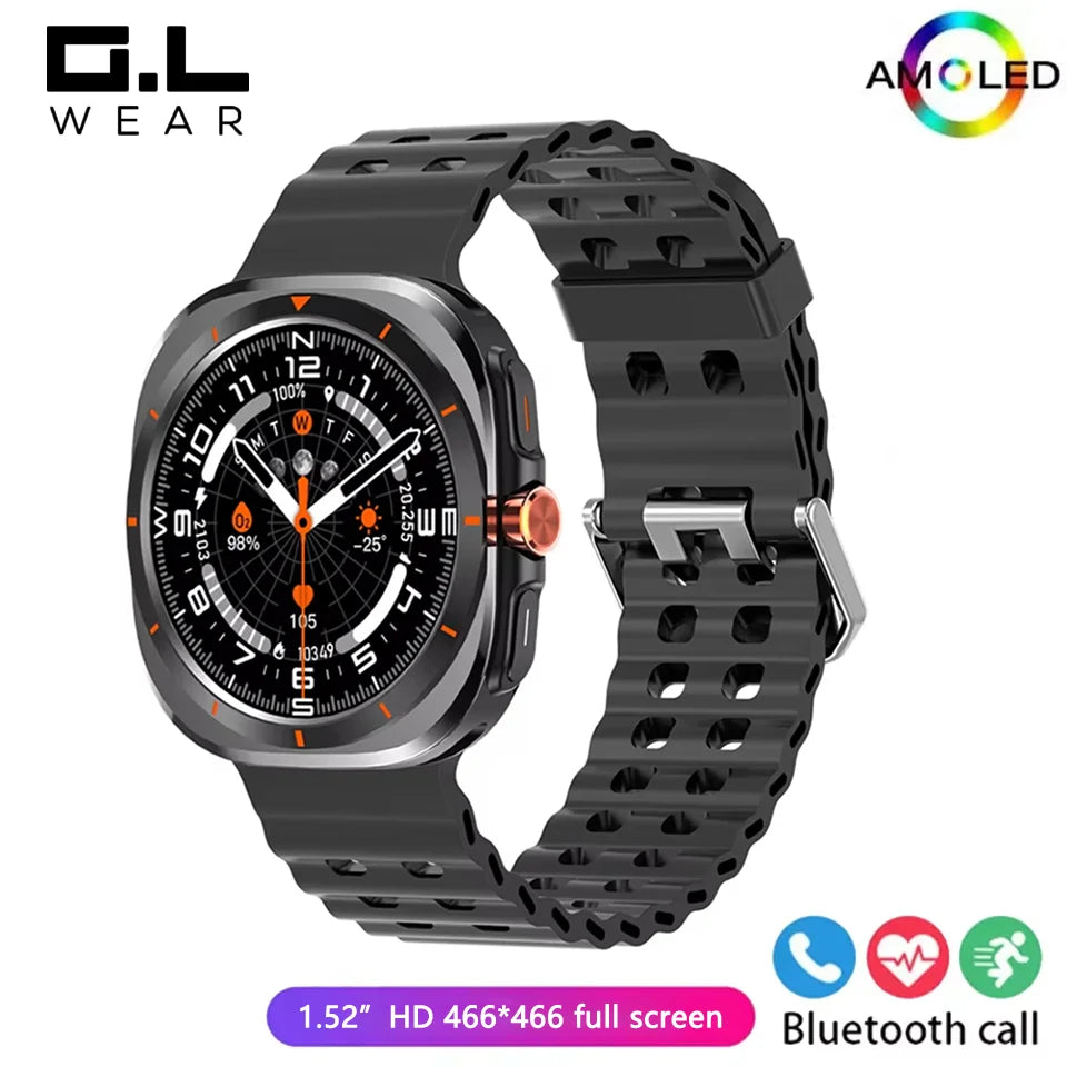 G.L Wear 2025 New Men's Smart Watch 1.52 Inch Bluetooth Talk Sports Fitness Pedometer Woman Smart Watch