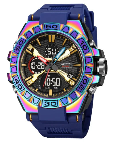 OEM Luxury STRYVE 8026 Men's Fashion Sports Watch Digital Dual Time Watch Men's Simple Student Waterproof Watch Relojes