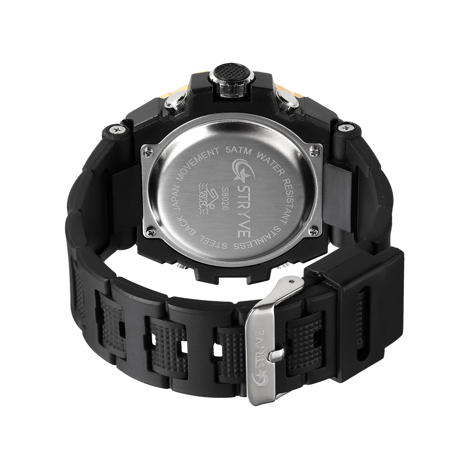 OEM Luxury STRYVE 8026 Men's Fashion Sports Watch Digital Dual Time Watch Men's Simple Student Waterproof Watch Relojes