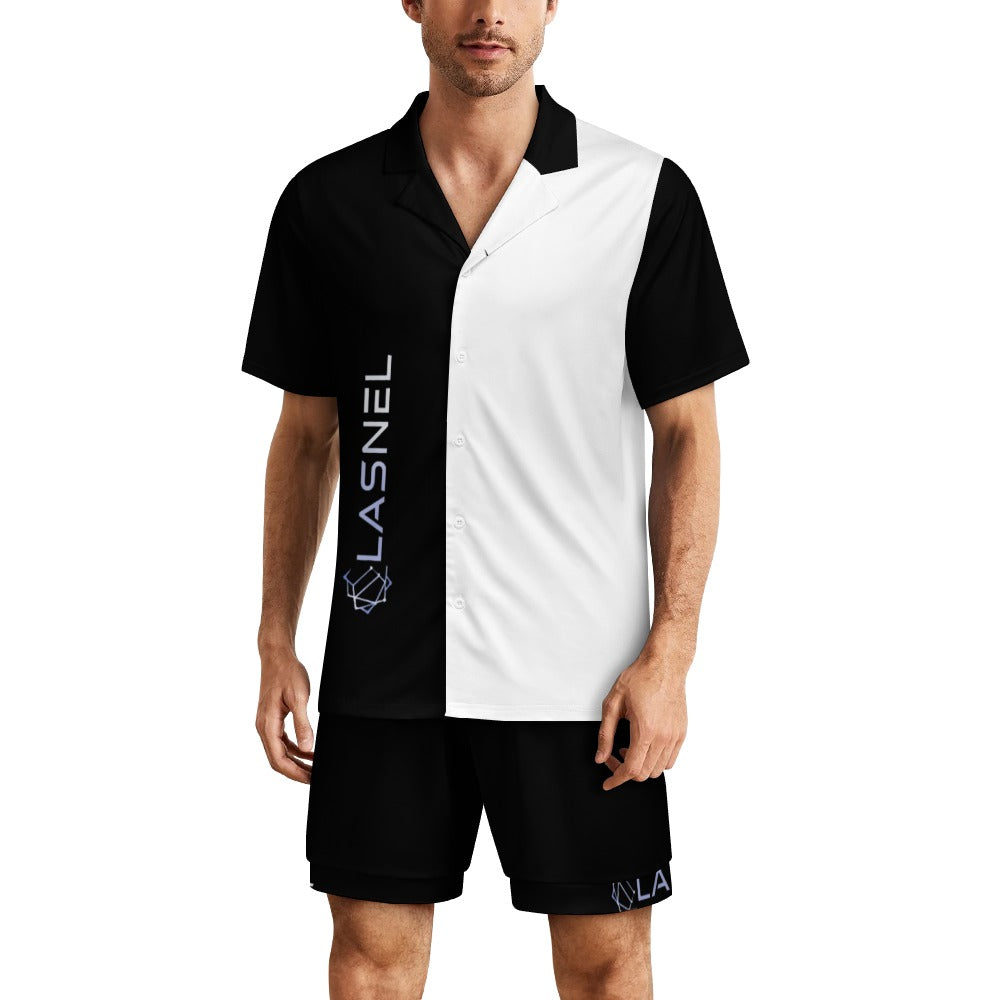 Ice silk  Short sleeved pajama set